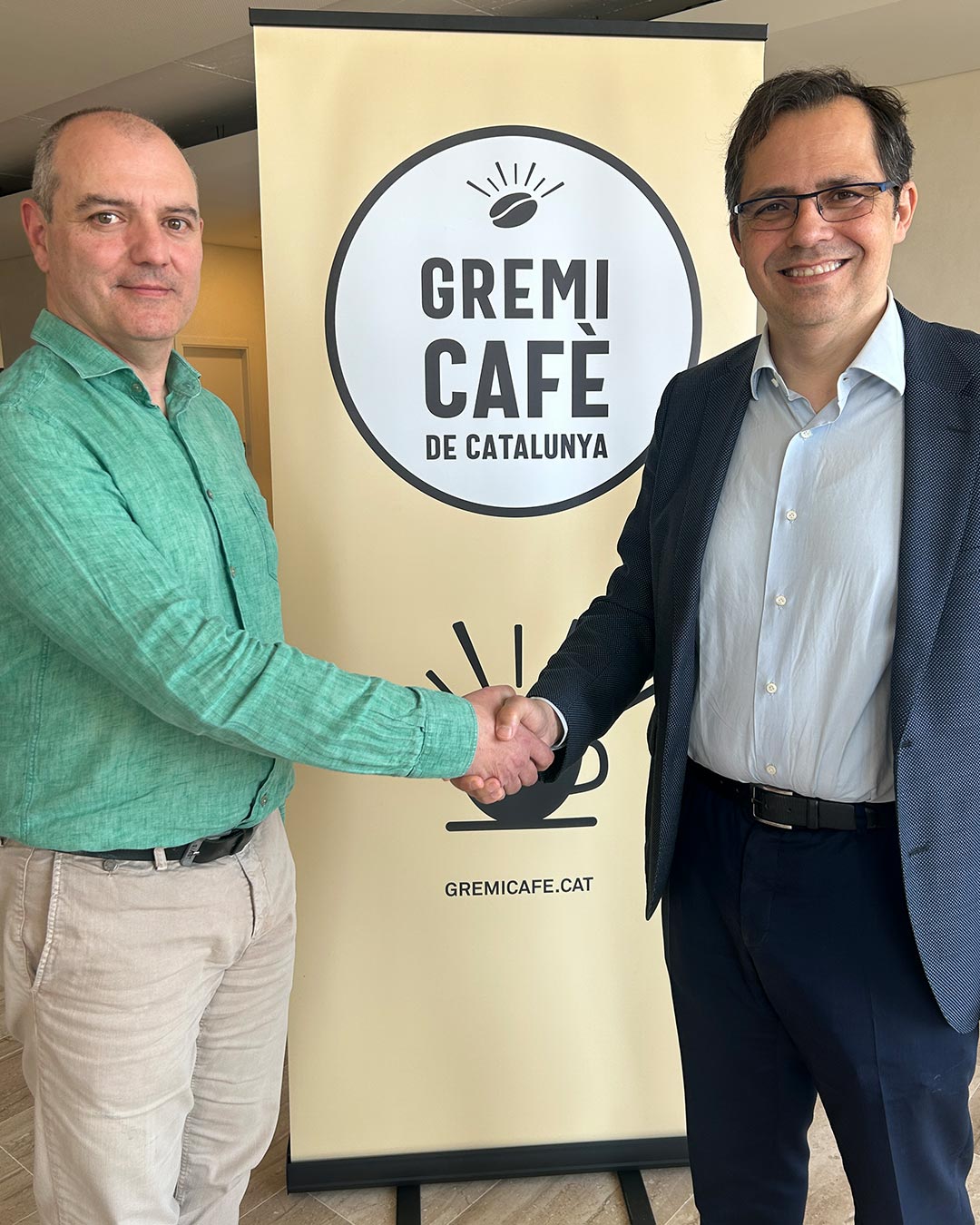 Raül Pont i Carlos Gotor. Assemblea del Gremi de Torradors de Cafè 2025. VINSEUM. Vilafranca del Penedès