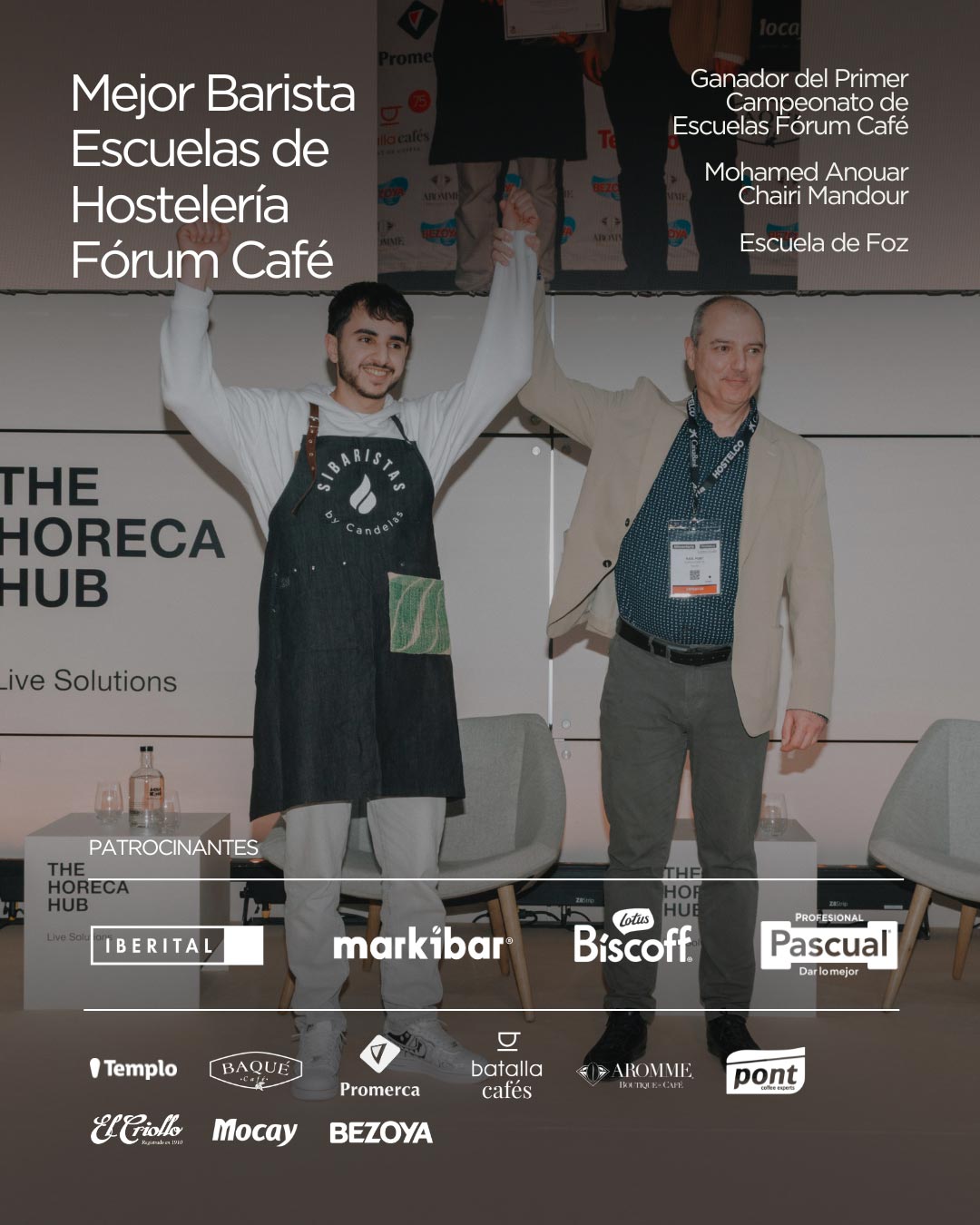 Millor Barista del primer Campionat Escoles d'Hostaleria Fórum Café